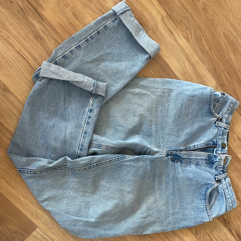 Straight leg mom jeans